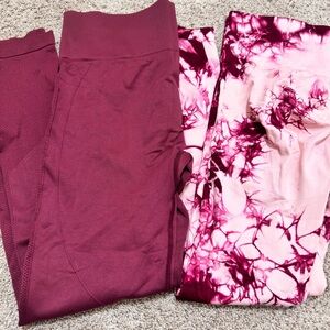 Bundle of 2 women’s high-waisted leggings size L SHEIN